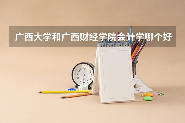 广西大学和广西财经学院会计学哪个好