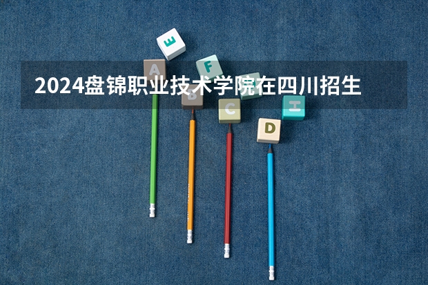 2024盘锦职业技术学院在四川招生计划表