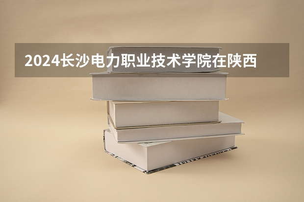 2024长沙电力职业技术学院在陕西招生计划