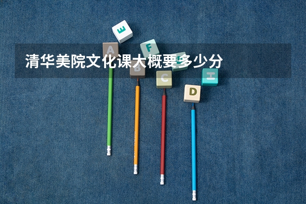 清华美院文化课大概要多少分