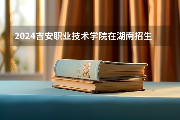2024吉安职业技术学院在湖南招生计划