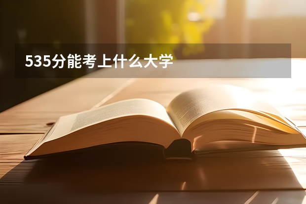 535分能考上什么大学