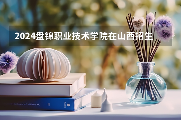 2024盘锦职业技术学院在山西招生计划