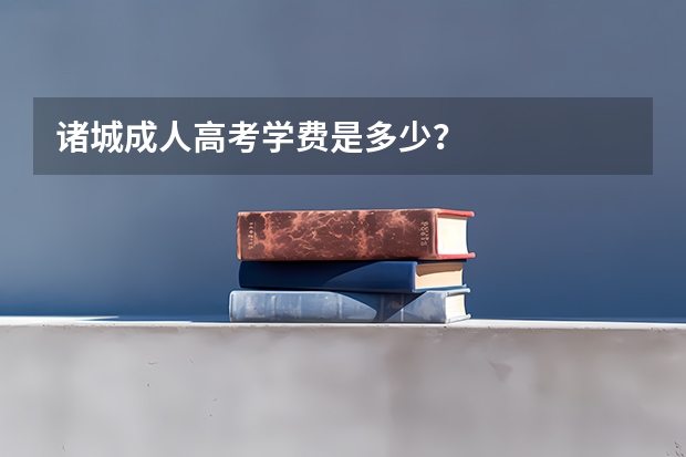 诸城成人高考学费是多少？