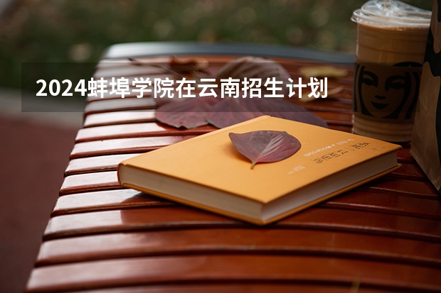2024蚌埠学院在云南招生计划