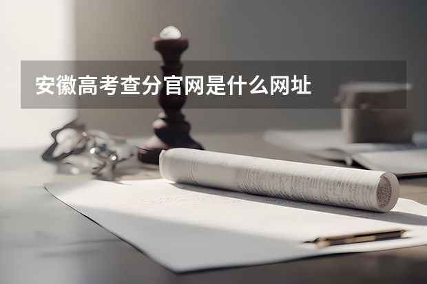 安徽高考查分官网是什么网址