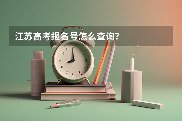 江苏高考报名号怎么查询？