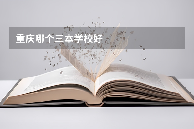 重庆哪个三本学校好