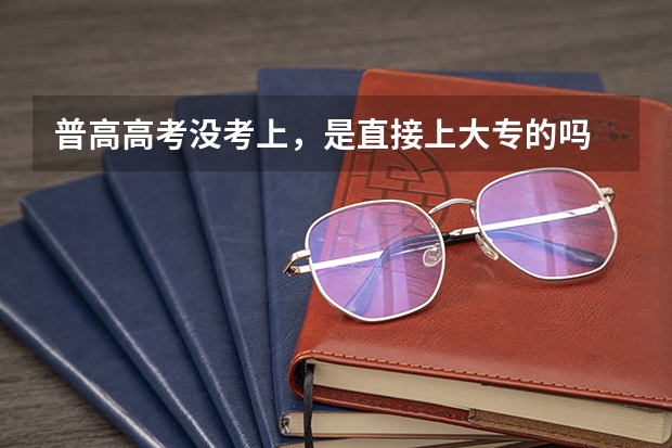 普高高考没考上，是直接上大专的吗