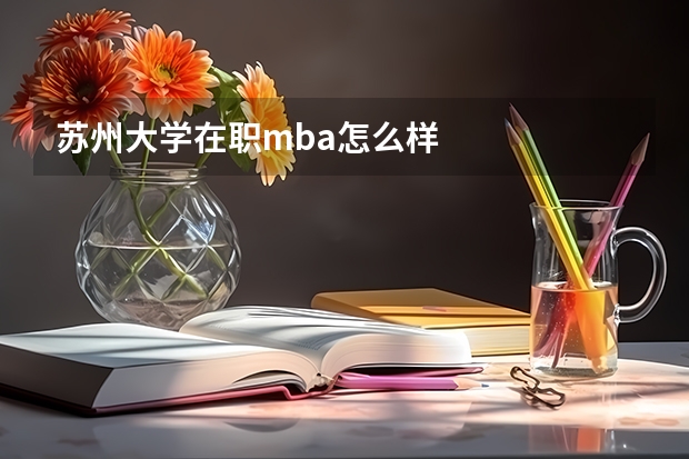 苏州大学在职mba怎么样