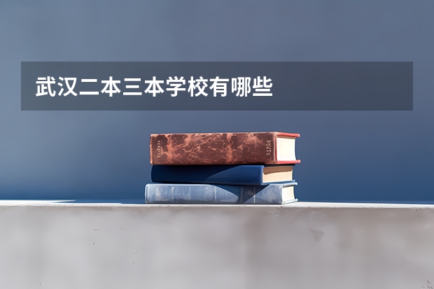 武汉二本三本学校有哪些