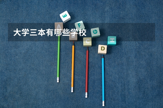 大学三本有哪些学校