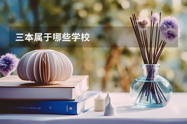 三本属于哪些学校