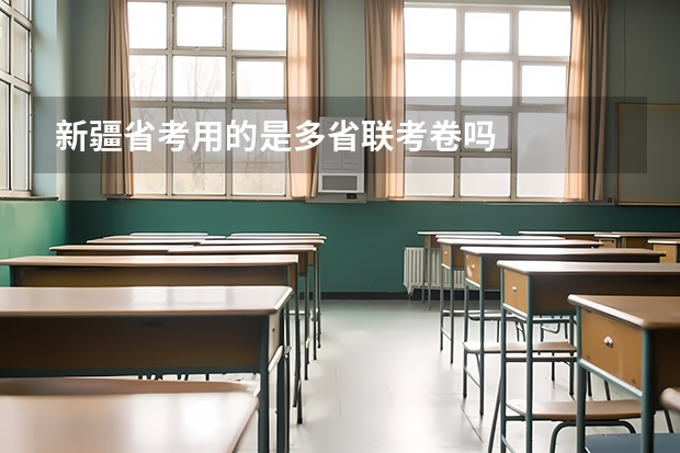 新疆省考用的是多省联考卷吗