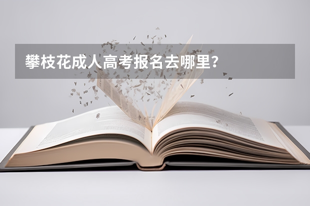 攀枝花成人高考报名去哪里？