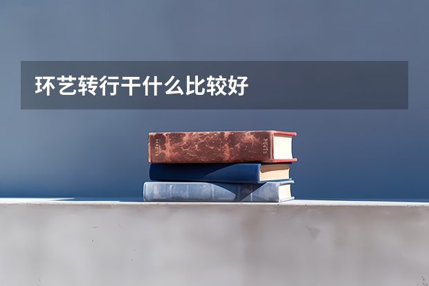 环艺转行干什么比较好