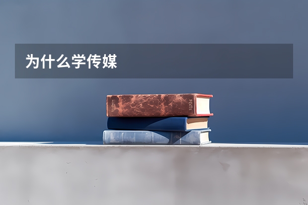 为什么学传媒