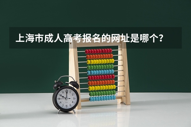 上海市成人高考报名的网址是哪个？