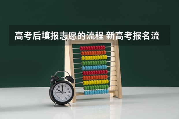 高考后填报志愿的流程 新高考报名流程和要求