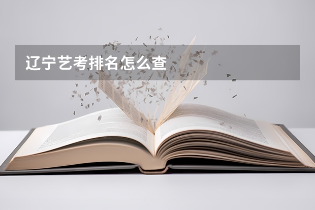 辽宁艺考排名怎么查