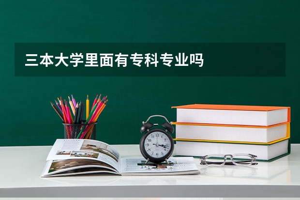 三本大学里面有专科专业吗