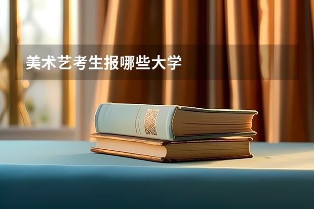 美术艺考生报哪些大学