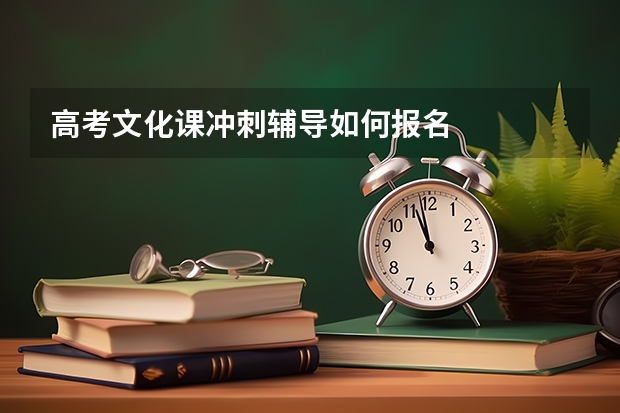 高考文化课冲刺辅导如何报名