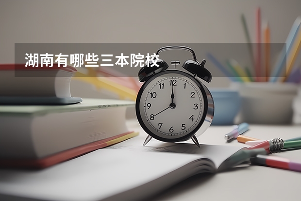 湖南有哪些三本院校
