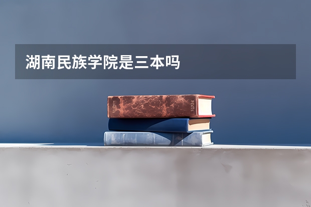 湖南民族学院是三本吗