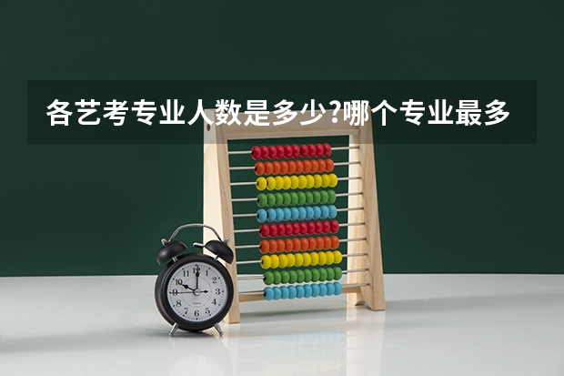 各艺考专业人数是多少?哪个专业最多?