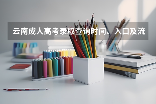 云南成人高考录取查询时间、入口及流程？（2024云南高考报名时间）