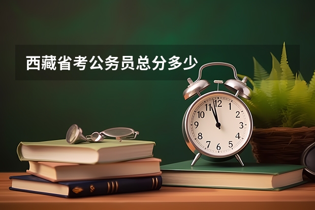 西藏省考公务员总分多少
