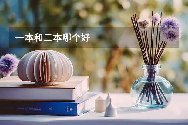 一本和二本哪个好