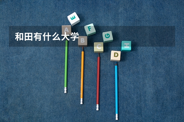 和田有什么大学
