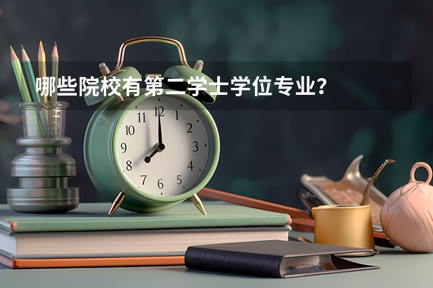 哪些院校有第二学士学位专业？