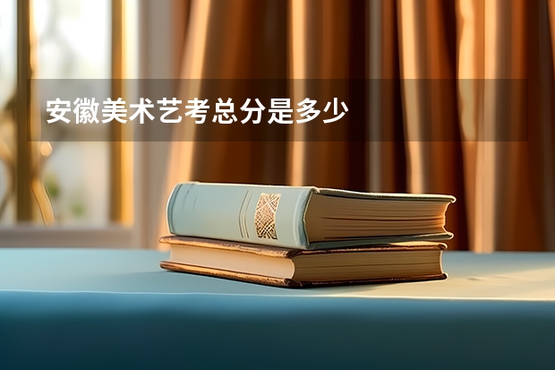 安徽美术艺考总分是多少
