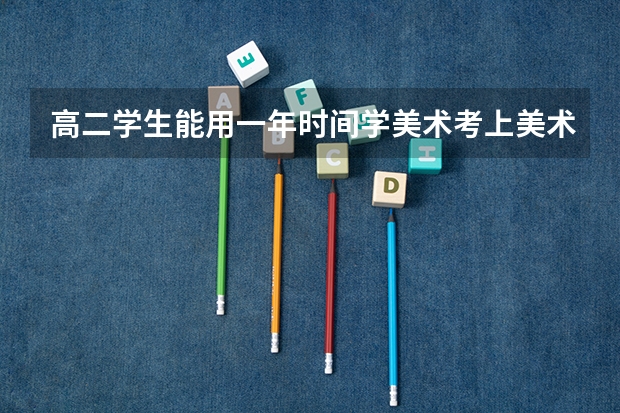 高二学生能用一年时间学美术考上美术学院吗？