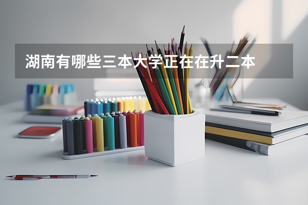 湖南有哪些三本大学正在在升二本