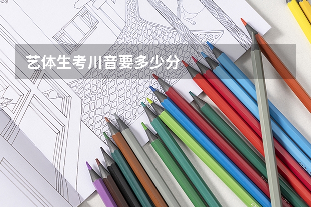 艺体生考川音要多少分