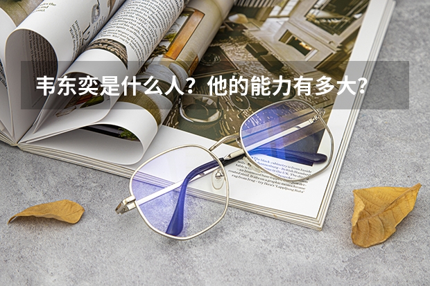 韦东奕是什么人？他的能力有多大？