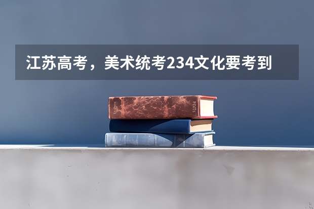 江苏高考，美术统考234文化要考到多少才能稳上个二本？